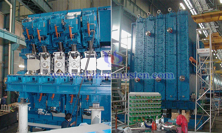 KOCKS 5/6機(jī)架3輥減徑定徑機(jī)組Reducing & Sizing Block（RSB）裝配車間中