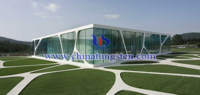 nano yellow tungsten oxide applied for heat-insulating energy-saving glass picture