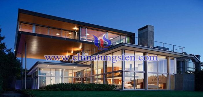 nano yellow tungsten oxide applied for transparent heat insulation glass coating picture