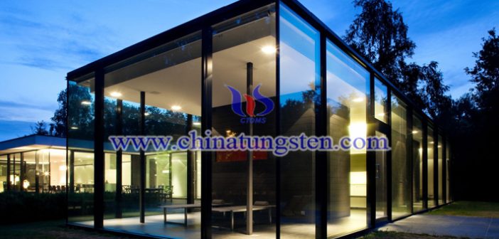 tungsten oxide applied for new energy efficient building glass picture