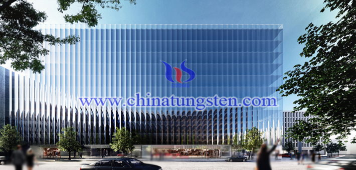 tungsten trioxide applied for glass curtain wall heat insulation coating picture