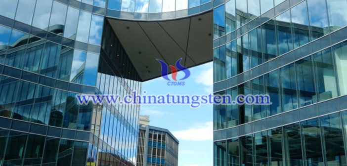 tungsten trioxide powder applied for transparent heat insulation glass coating picture