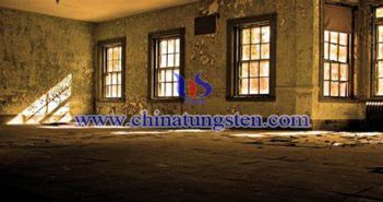 tungsten trioxide powder applied for transparent heat insulation glass picture