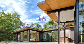 yellow tungsten oxide applied for transparent heat insulation glass coating picture