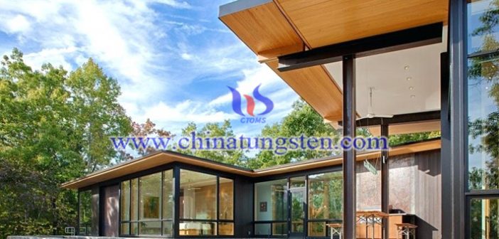 yellow tungsten oxide applied for transparent heat insulation glass coating picture
