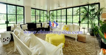 yellow tungsten oxide applied for transparent heat insulation glass picture