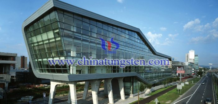 yellow tungsten oxide nanopowder applied for heat-insulating energy-saving glass picture