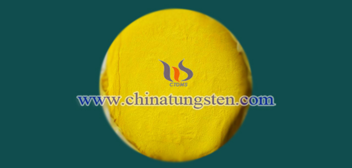 yellow tungsten oxide powder applied for building glass thermal insulation coating image