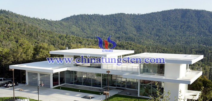 yellow tungsten oxide powder applied for new energy efficient building glass picture