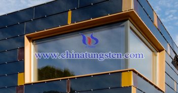 WO3 nano particles applied for new energy efficient building glass picture