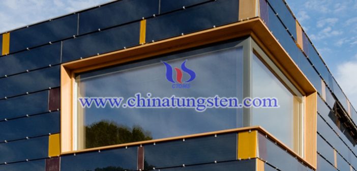 WO3 nano particles applied for new energy efficient building glass picture