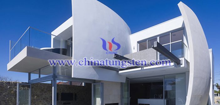 WO3 nanoparticles applied for glass curtain wall heat insulation coating picture
