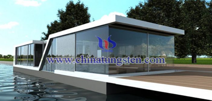 nano tungsten trioxide applied for heat-insulation glass coating picture