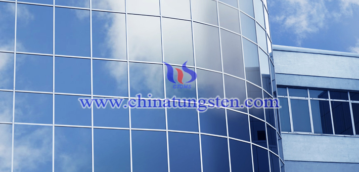tungsten oxide nano particles applied for new energy efficient building glass picture
