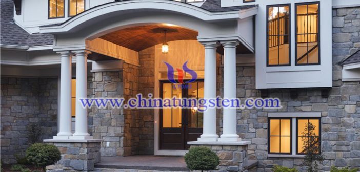 tungsten oxide nanoparticles applied for energy efficient building glass picture