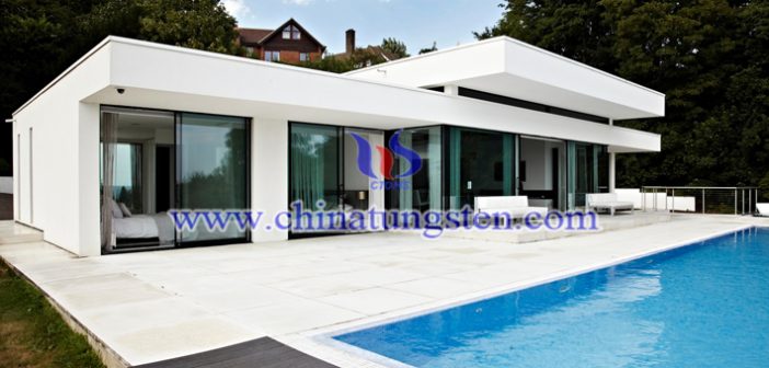 tungsten trioxide nanoparticles applied for transparent heat insulation glass coating picture