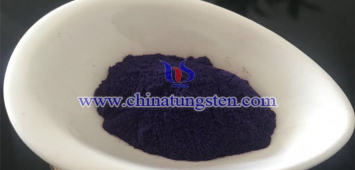 violet tungsten oxide applied for energy efficient building glass image