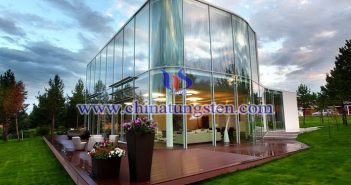 violet tungsten oxide applied for smart heat insulation window glass picture