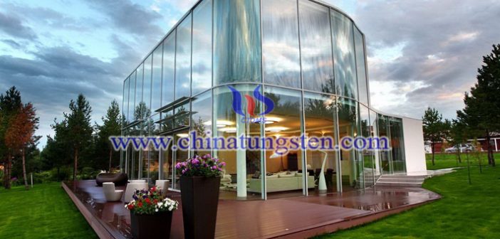 violet tungsten oxide applied for smart heat insulation window glass picture