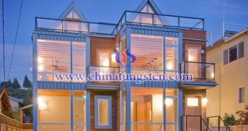 violet tungsten oxide nano powder applied for energy efficient building glass picture