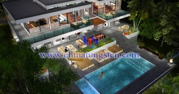 violet tungsten oxide nano powder applied for new energy efficient building glass picture