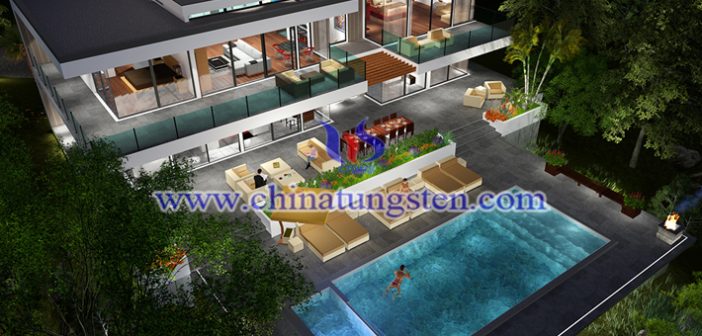 violet tungsten oxide nano powder applied for new energy efficient building glass picture