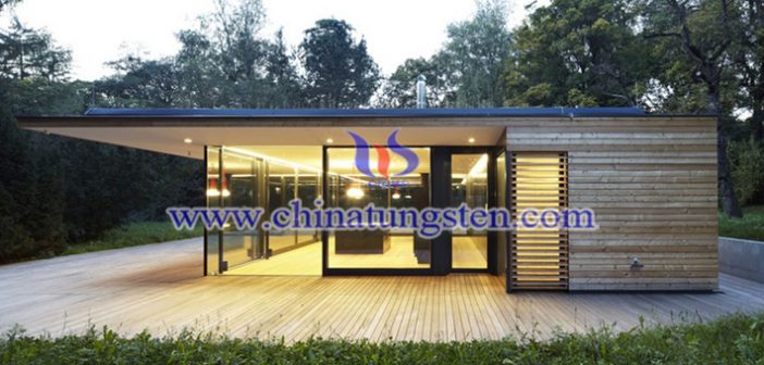 violet tungsten oxide nanoparticles applied for building glass energy saving coating picture