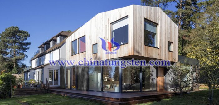 violet tungsten oxide nanoparticles applied for building glass thermal insulation coating picture