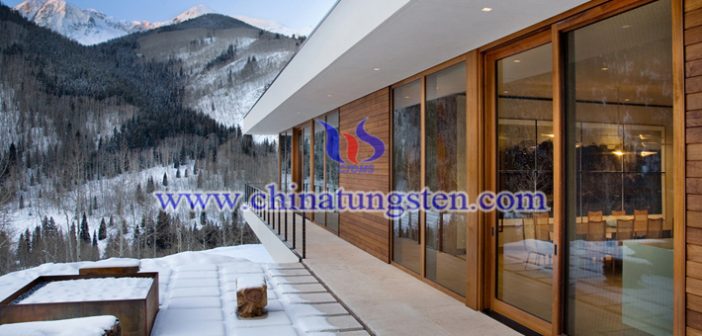 violet tungsten oxide nanoparticles applied for energy saving glass coating picture