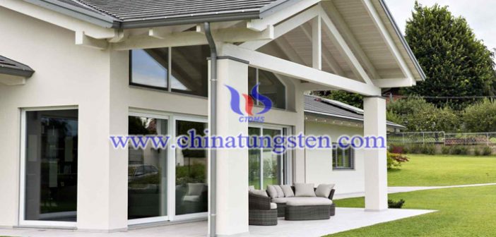 violet tungsten oxide nanoparticles applied for glass thermal insulation coating picture