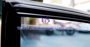 violet tungsten oxide nanoparticles applied for heat insulating window glass picture