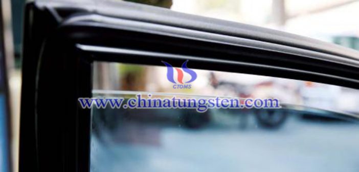 violet tungsten oxide nanoparticles applied for heat insulating window glass picture