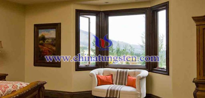yellow tungsten oxide nano particles applied for new energy efficient building glass picture