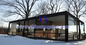 yellow tungsten oxide nanoparticles applied for transparent heat insulation glass coating picture