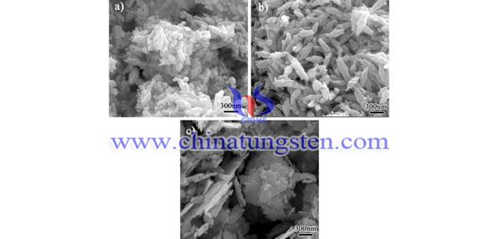SEM of tungsten oxide nanoparticles for energy saving glass coating at different temperatures using normal propyl alcoholas alcohol solvent