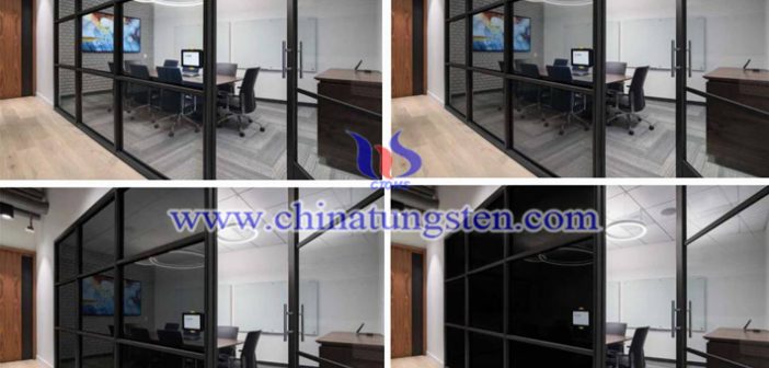 WO3 applied for electrochromic glass picture