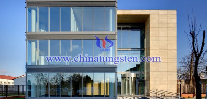 WO3 electrochromic film applied for electrochromic glass picture