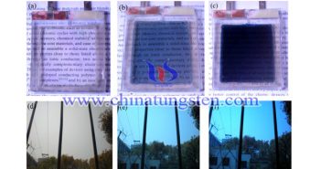 WO3 Film Applied for Electrochromic Smart Window WO3 film applied for electrochromic smart window picture