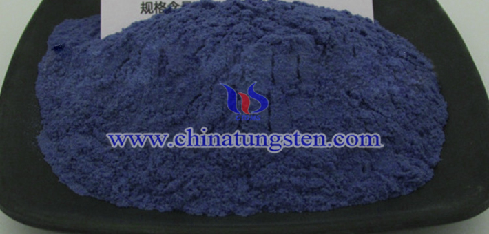 nano violet tungsten oxide coated glass image