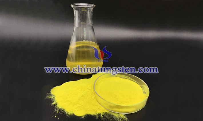 tungsten oxide nanoparticles applied for nano-ceramic dispersion solution picture