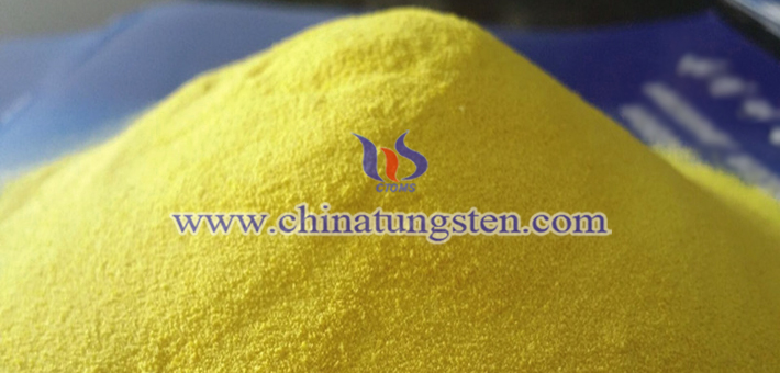 yellow tungsten oxide applied for electrochromic device image