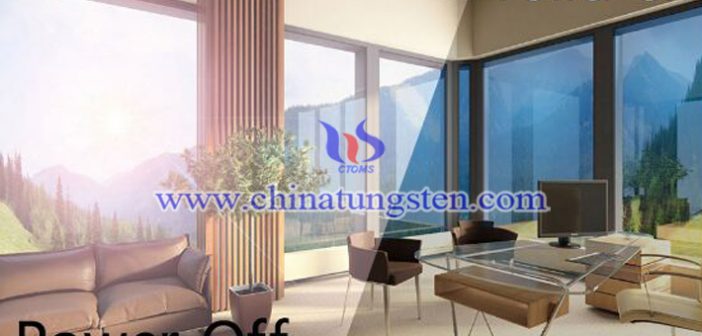 yellow tungsten oxide applied for electrochromic smart glass picture