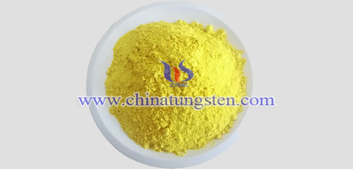 yellow tungsten oxide powder applied for electrochromic device image