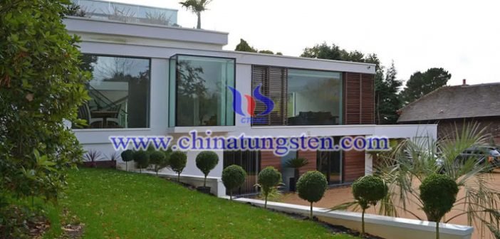 Mo-doping tungsten oxide electrochromic film applied for new electrochromic window picture