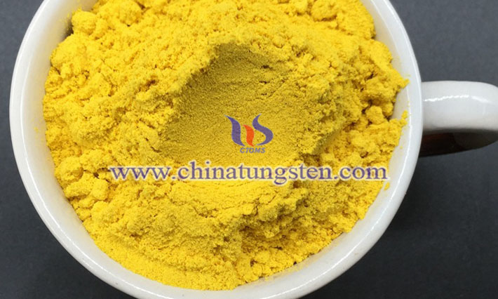 yellow tungsten oxide electrochromic film applied for electrochromic window image