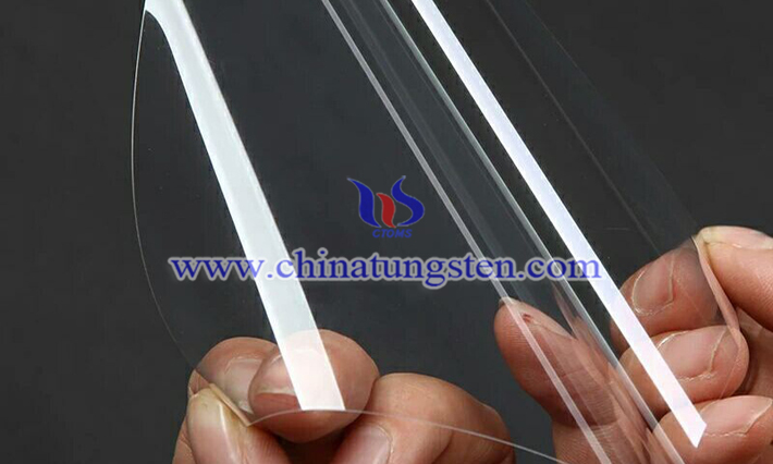 yellow tungsten oxide electrochromic film applied for large area electrochromic device picture