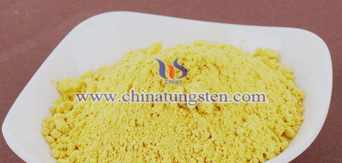 yellow tungsten oxide film applied for smart window picture