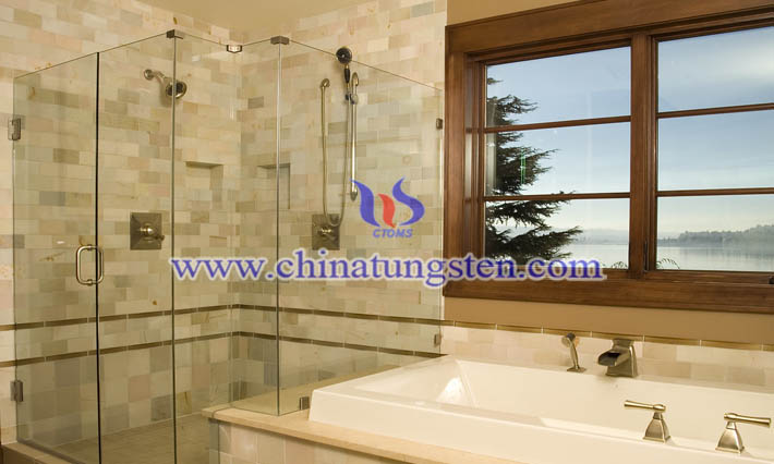 tungsten trioxide applied for bathroom heat insulating glass coating picture