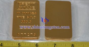 Tungsten Gold Bar Price on April 25, 2021 tungsten gold bar picture