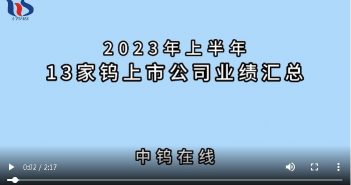 2023年上半年13家鎢上市公司業(yè)績(jī)匯總